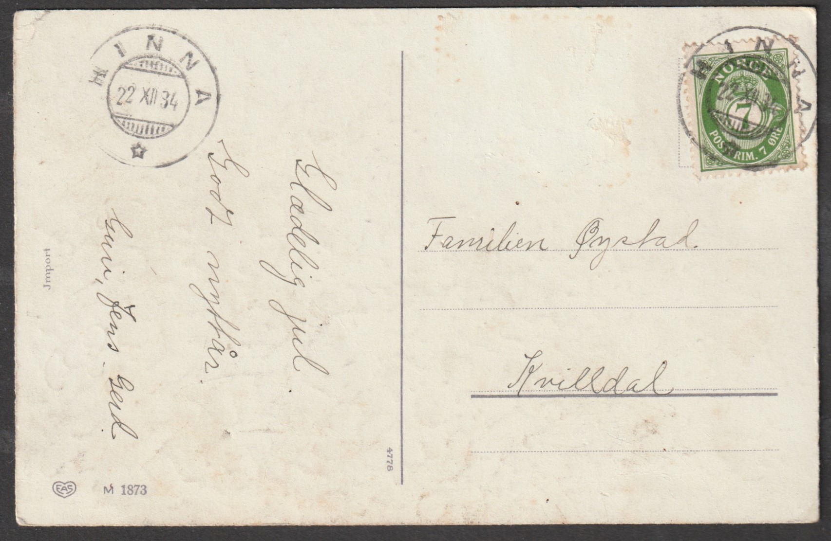 Hinna 22 XII 34