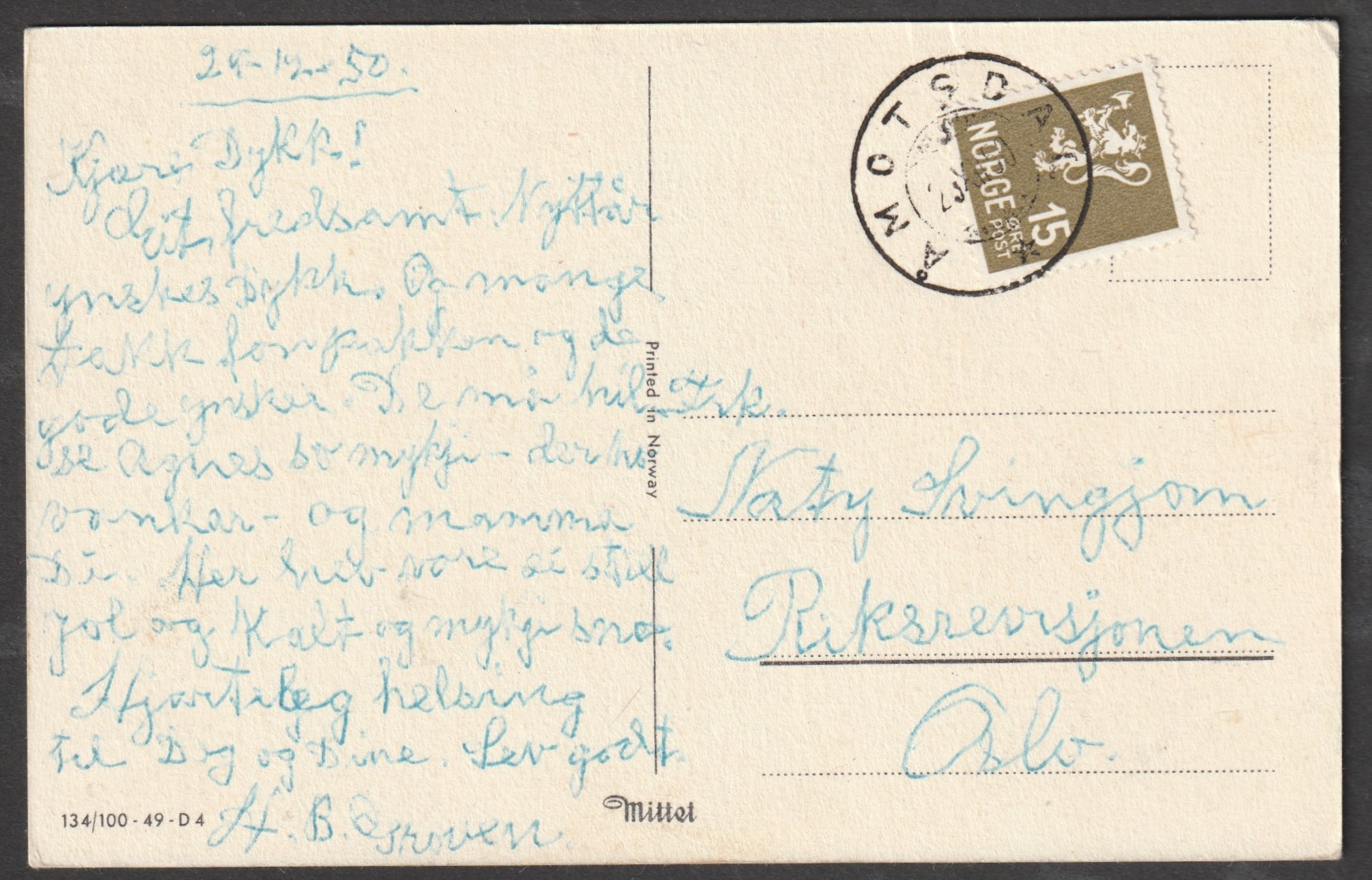 Åmotsdal 23 XII 50 - Gr. 6