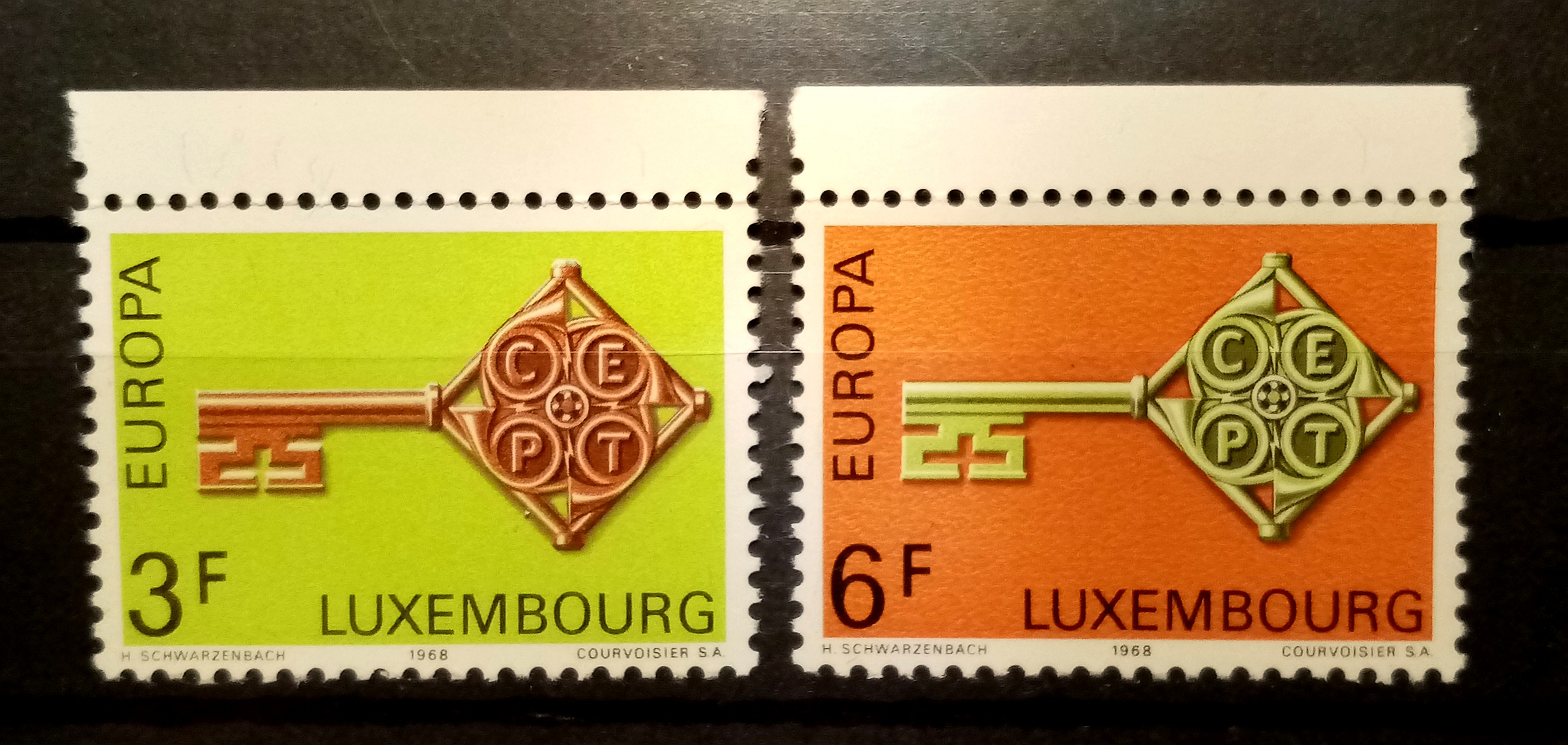 LUXEMBOURG - Afa : 767-68. Europamerker. (1968) **