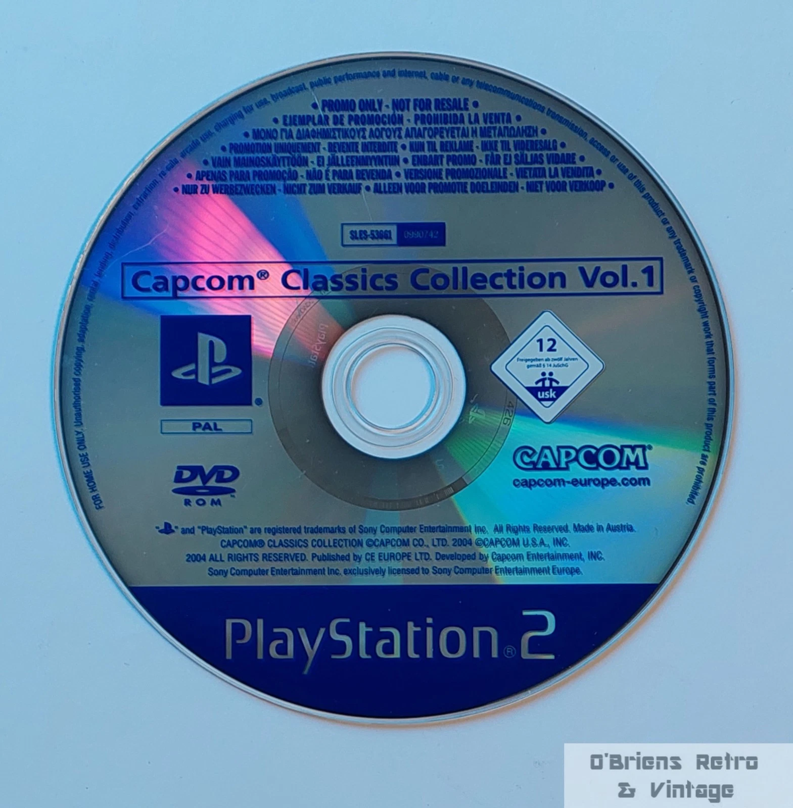 Capcom Classics Collection Vol. 1 - Promo Disc - PlayStation 2 - PAL