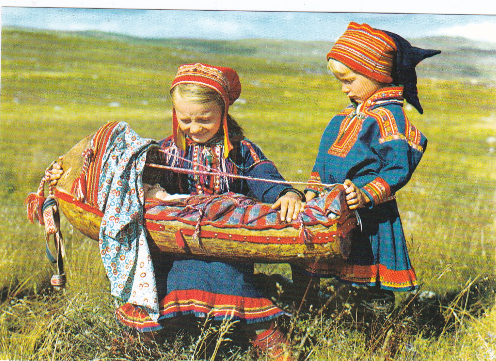 Samebarn med komse. Aune F-796-1