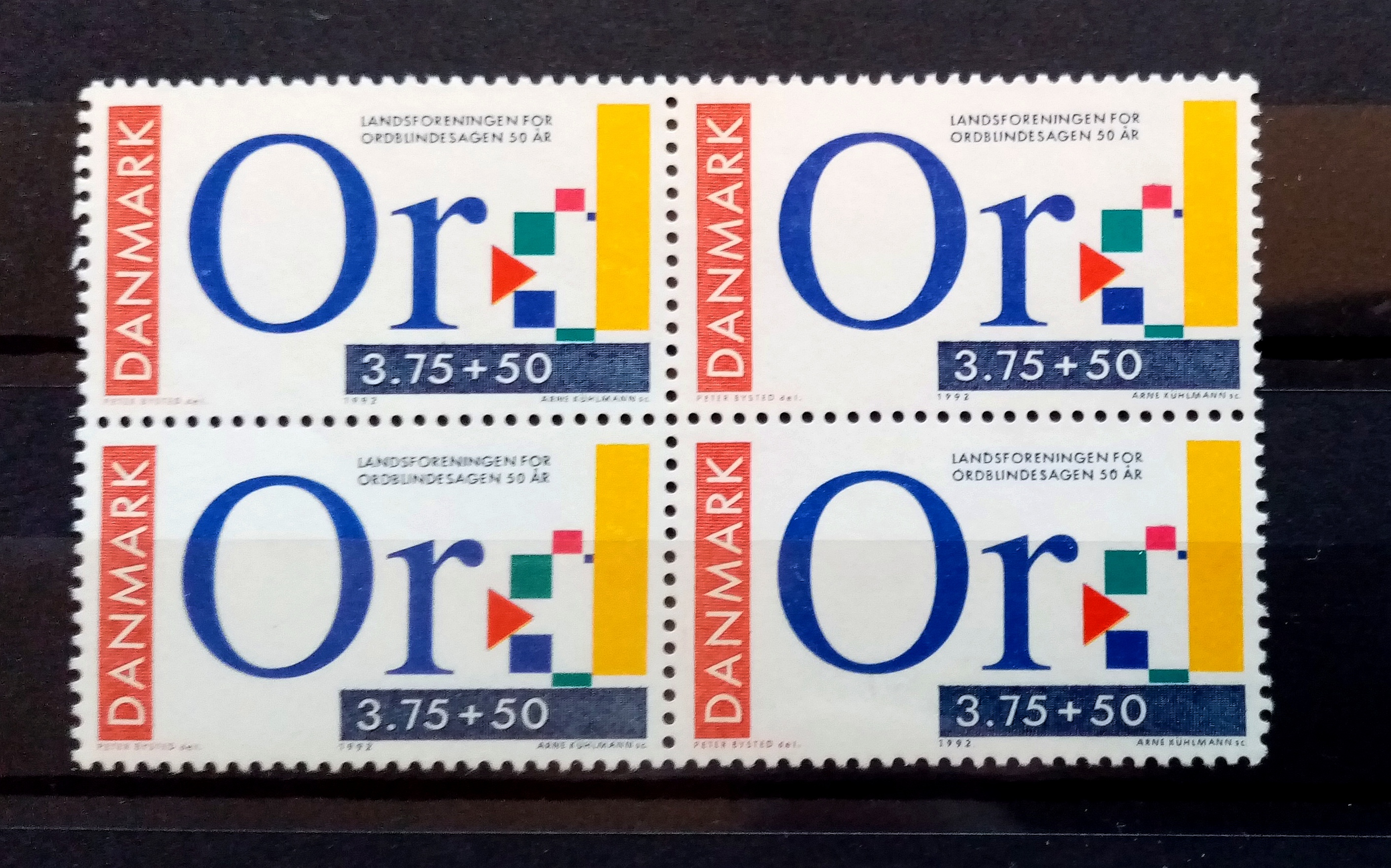 Danmark - Afa : 1025. Ordblinde saken 50 år. (1992) **