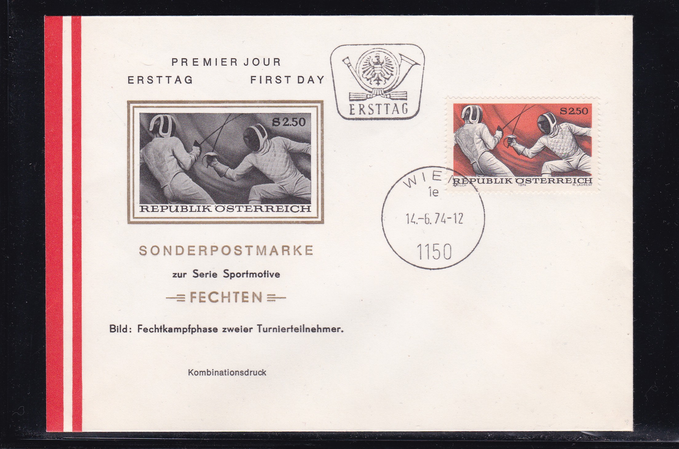 Østerrike FDC 1974. Michel # 1456.