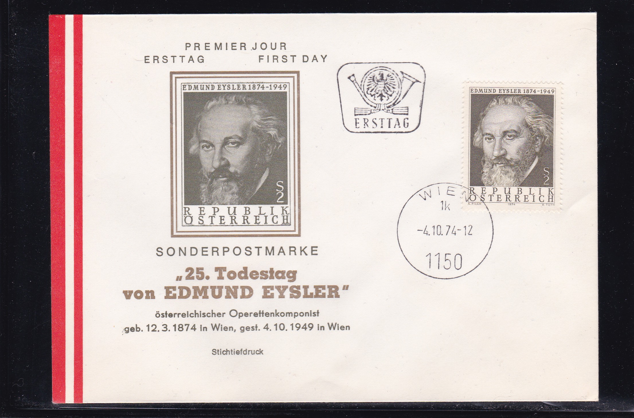 Østerrike FDC 1974. Michel # 1465.