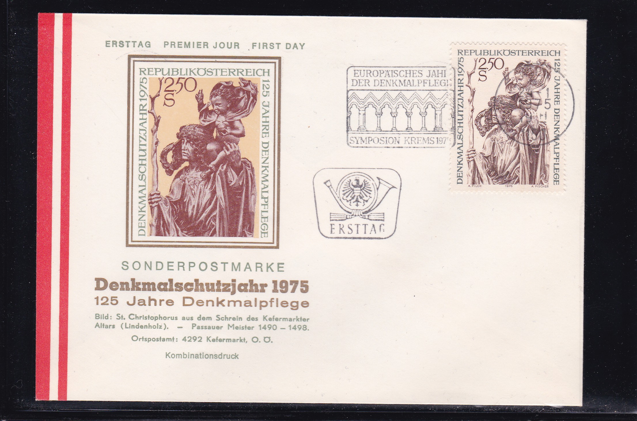 Østerrike FDC 1975. Michel # 1474.