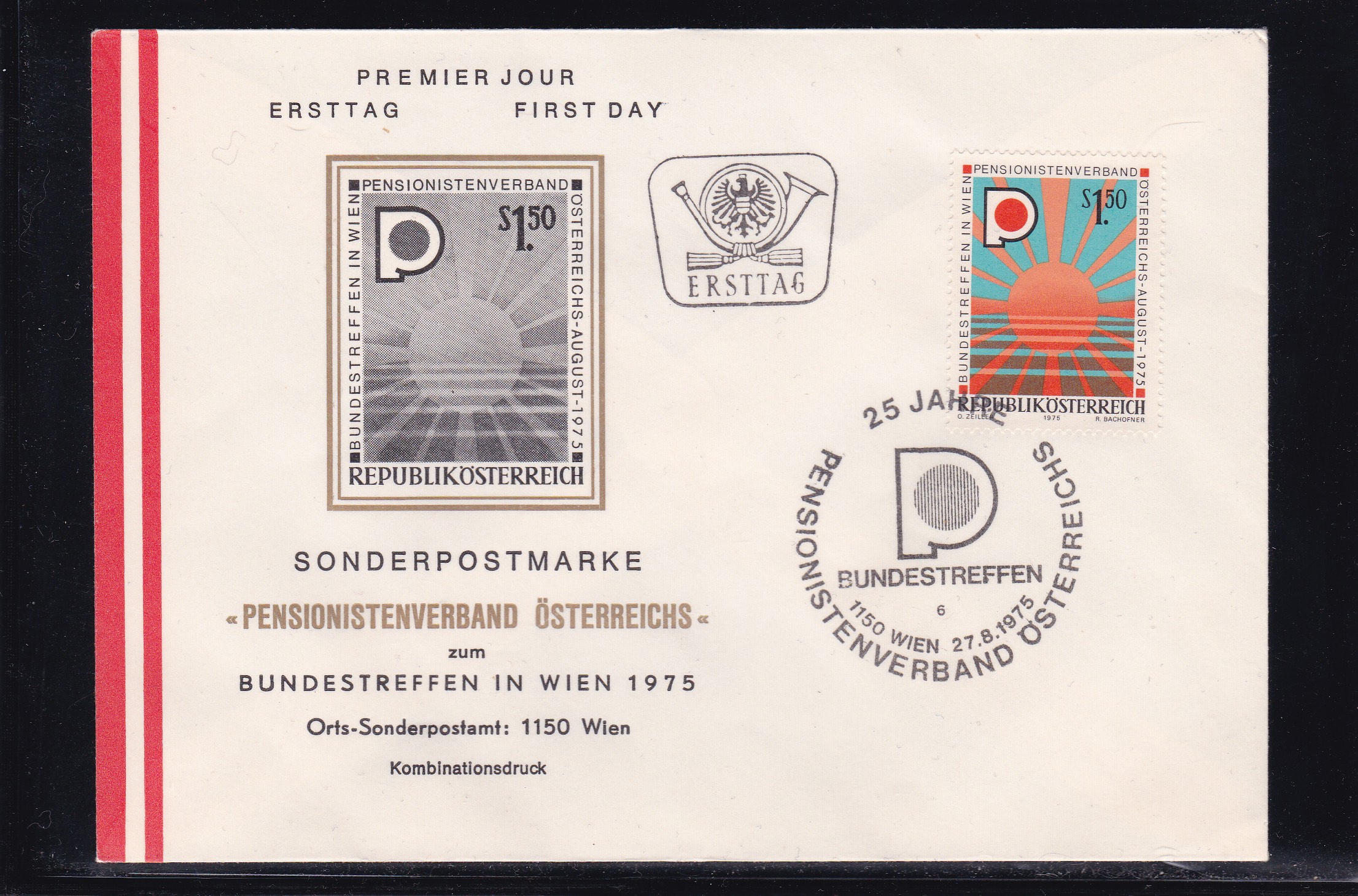 Østerrike FDC 1975. Michel # 1490.