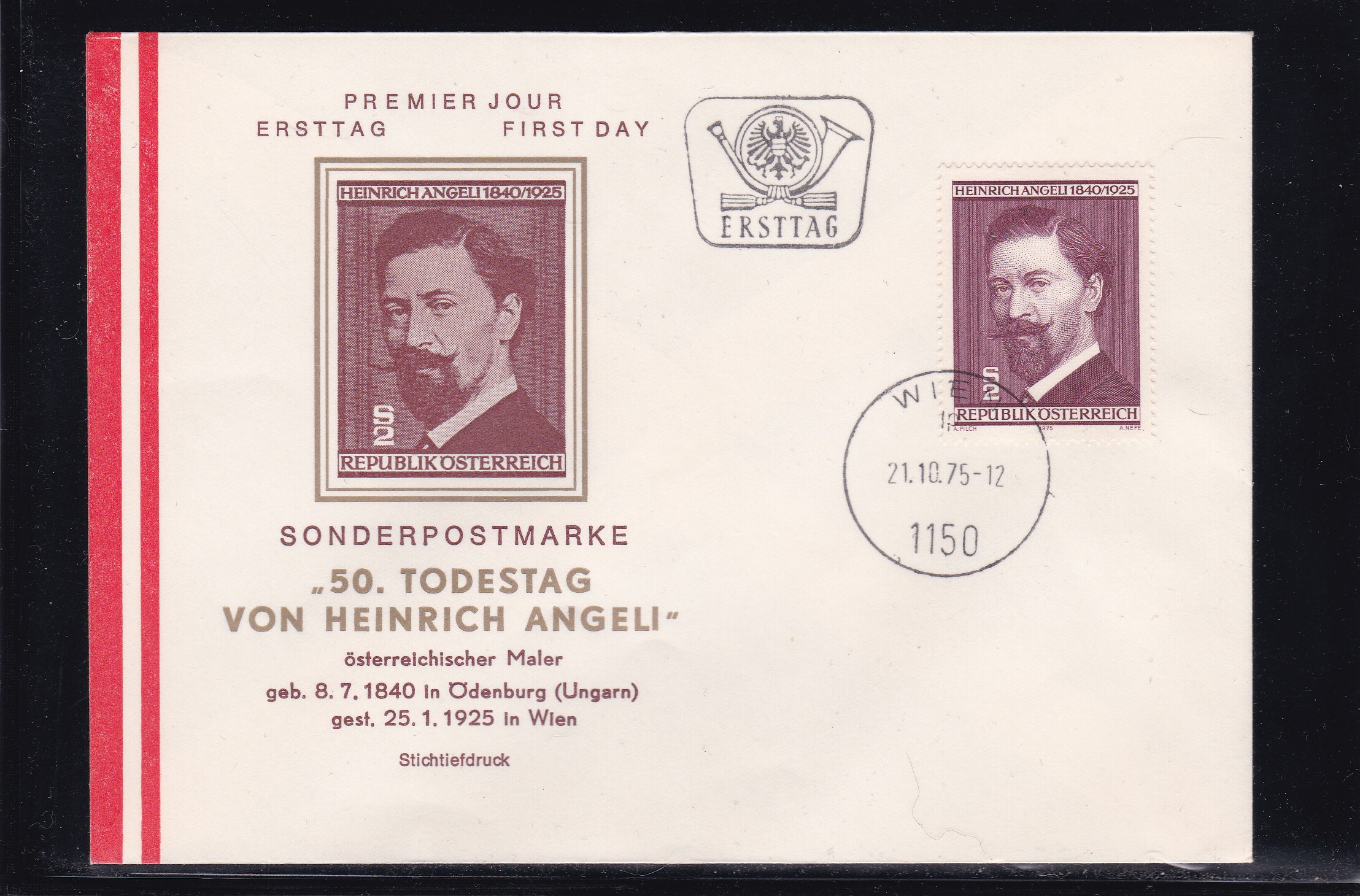 Østerrike FDC 1975. Michel # 1494.