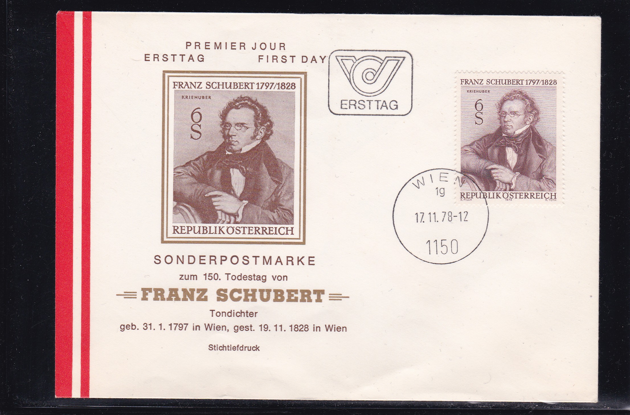 Østerrike FDC 1978. Michel # 1590.