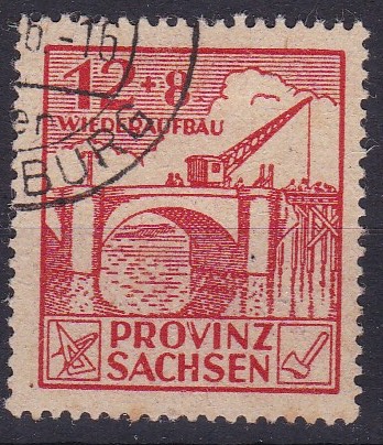 Alliert. Sov. sone. Sachsen 1946. Michel # 88 A.
