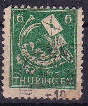 Alliert. Sov. sone. Thuringen 1945. Michel # 95.