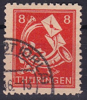 Alliert. Sov. sone. Thuringen 1945. Michel # 96.