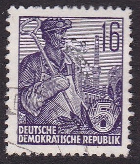 DDR 1953. Michel # 412. Stemplet merke