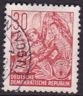 DDR 1953. Michel # 416. Stemplet merke