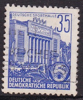DDR 1953. Michel # 417. Stemplet merke