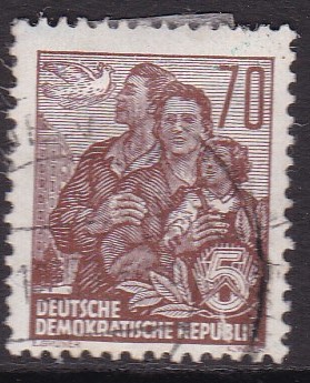 DDR 1955. Michel # 458. Stemplet merke