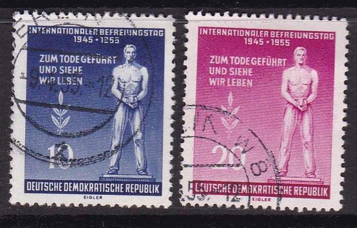 DDR 1955. Michel # 459-450. Stemplet serie
