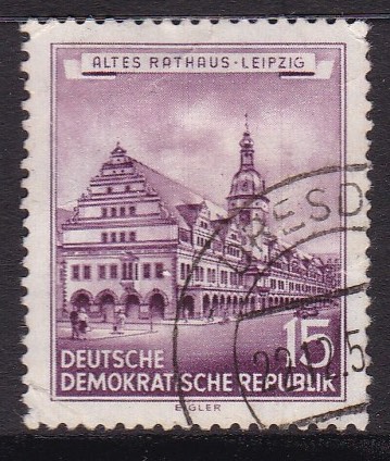 DDR 1955. Michel # 493. Stemplet merke