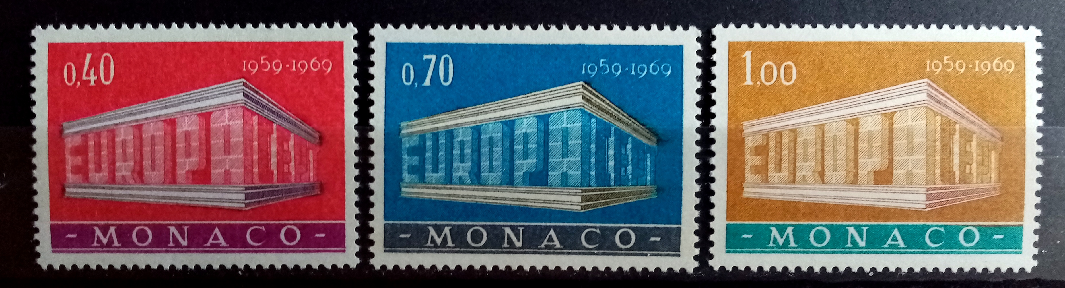MONACO - Afa : 937-39. Europamerker.  (1969) **