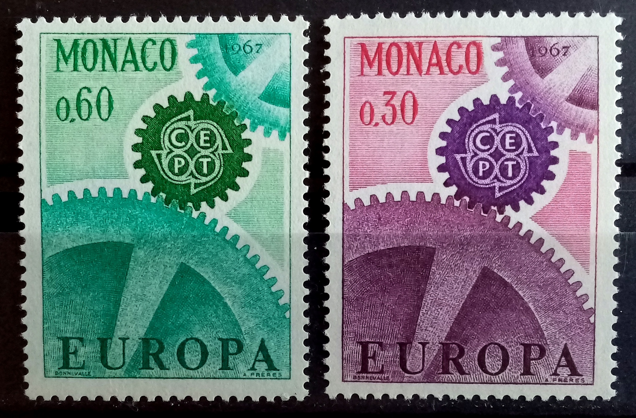 MONACO - Afa : 880-81. Europamerker.  (1967) **