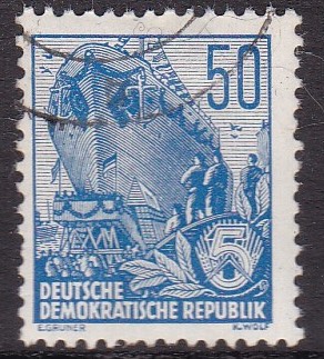 DDR 1955. Michel # 457. Stemplet merke