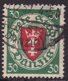 Danzig 1924. AFA # 198. Stemplet merke