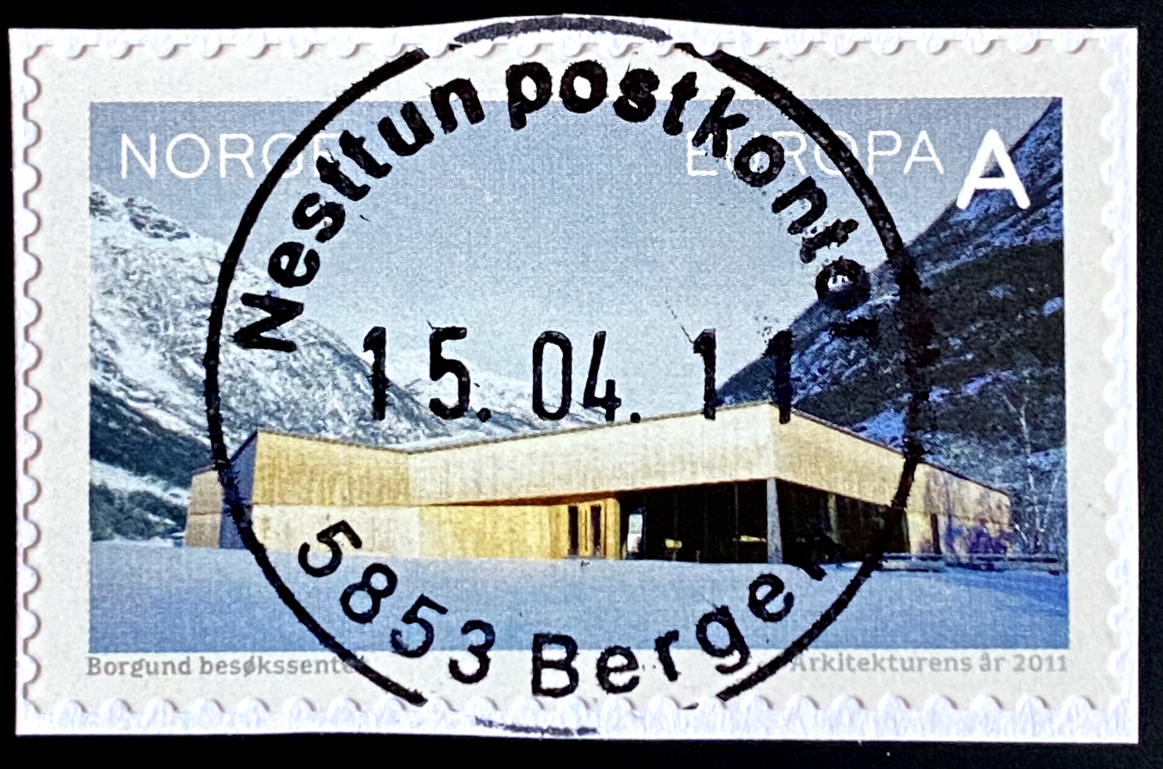 NK 1785-1787 Stemplet Bergen Nesttun 1.dag