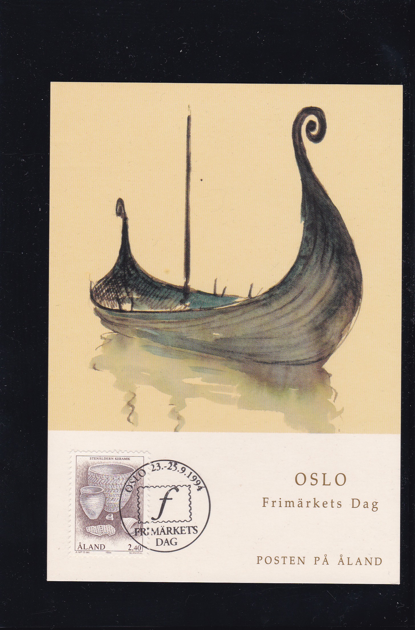Åland 1994. Maxikort, Frimerkets dag. AFA # 88.