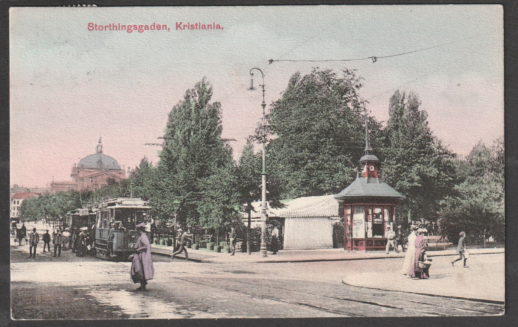 Storthingsgaden. Dopheides Magazin. Båtstempel