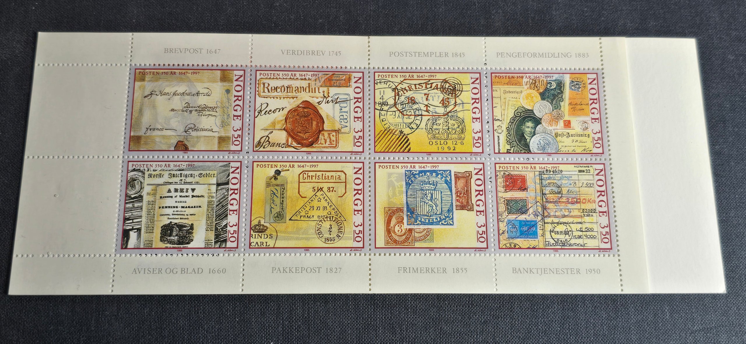 MANGLENDE SVALBARDMERKE HEFTE FH87II  POSTFRISKT SK 150,-