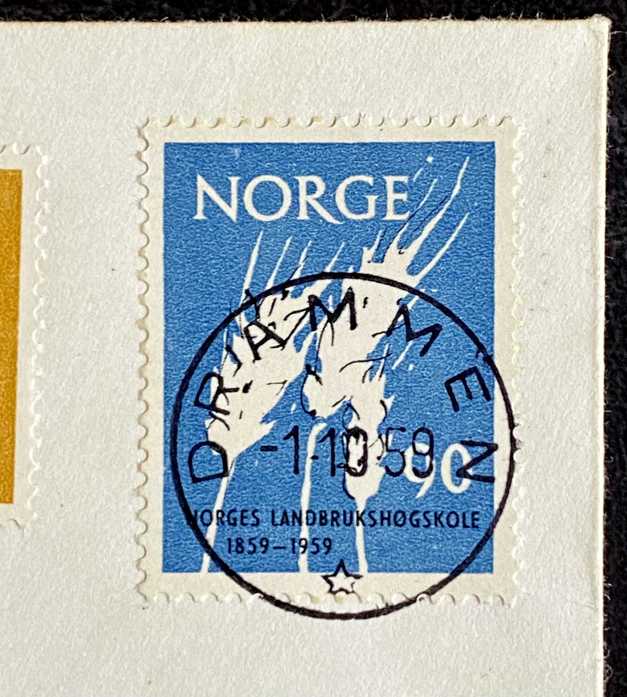 FDC NK 477-478 Drammen -1-10-59