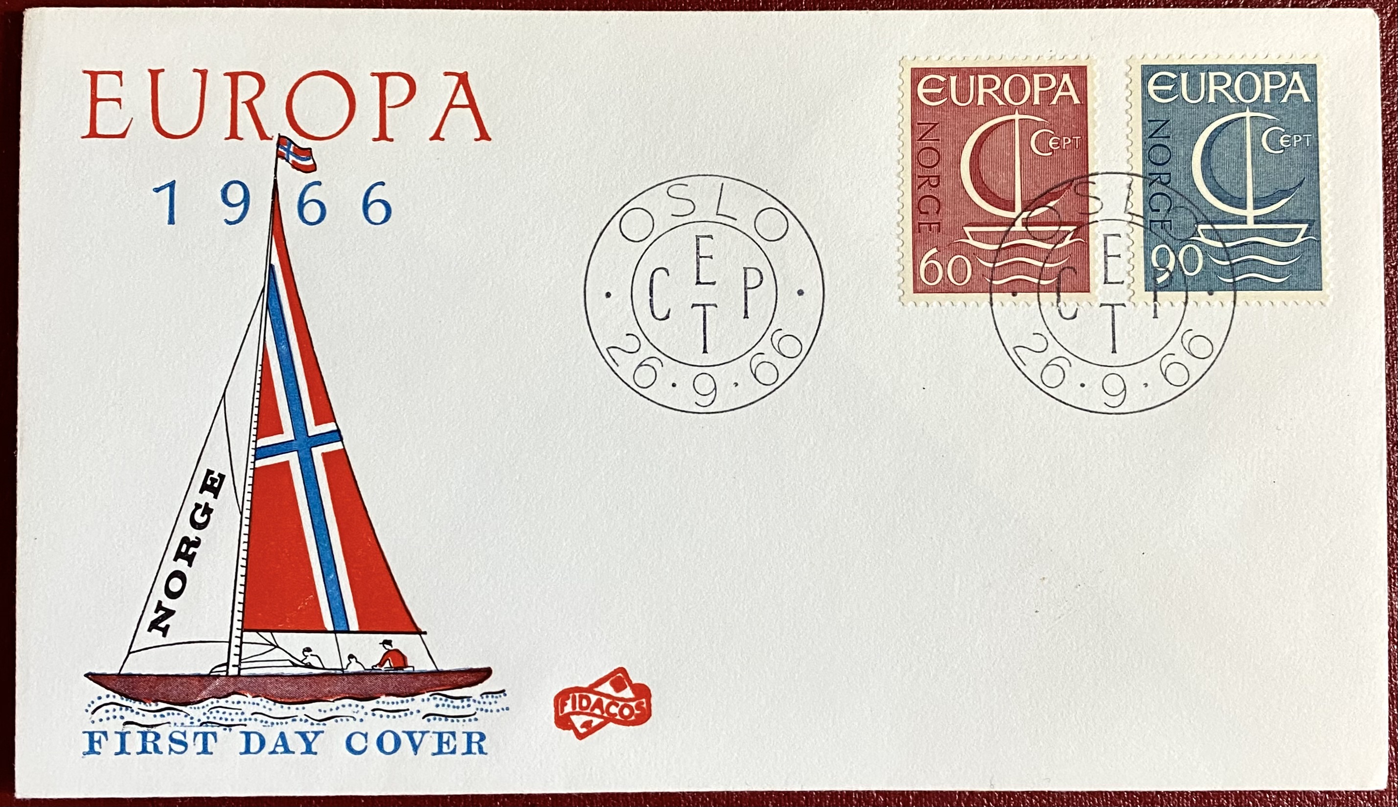 FDC NK 581-582 År 1966 Fidacos