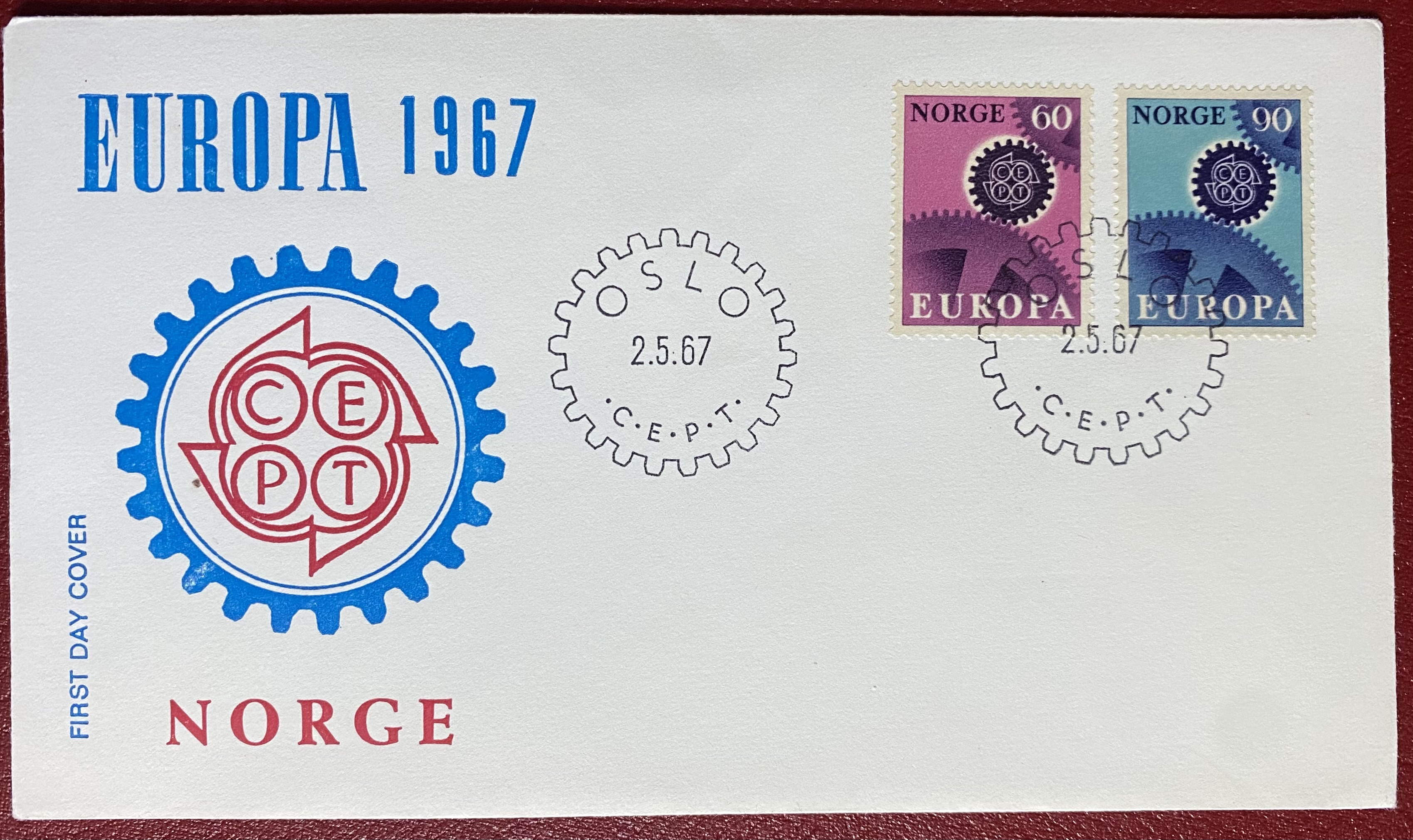 FDC NK 589-590 År 1967