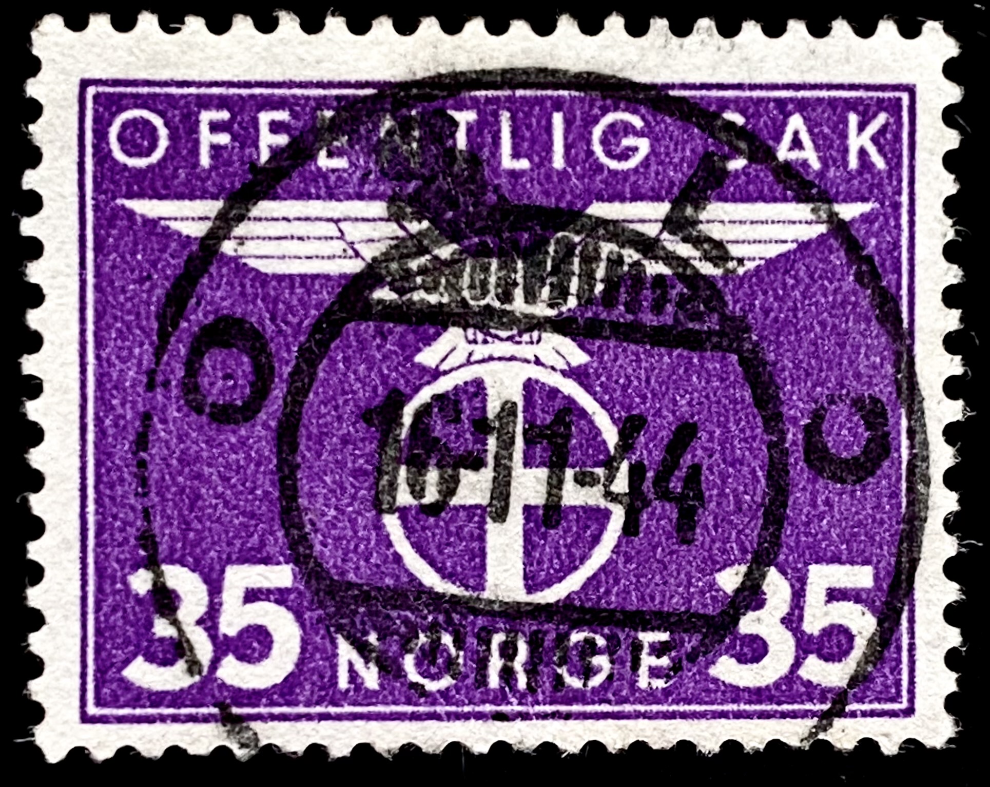 NK T55 Oslo 16-11-44 (Stemplet Enger på baksiden)