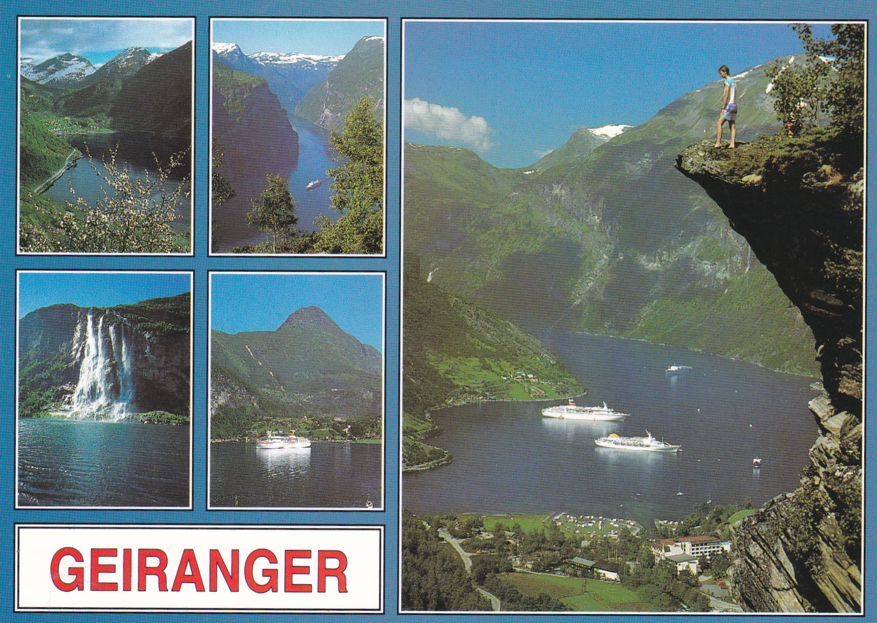 Geiranger. Stedet med de store turist-attraksjoner. Aune M-14866-3