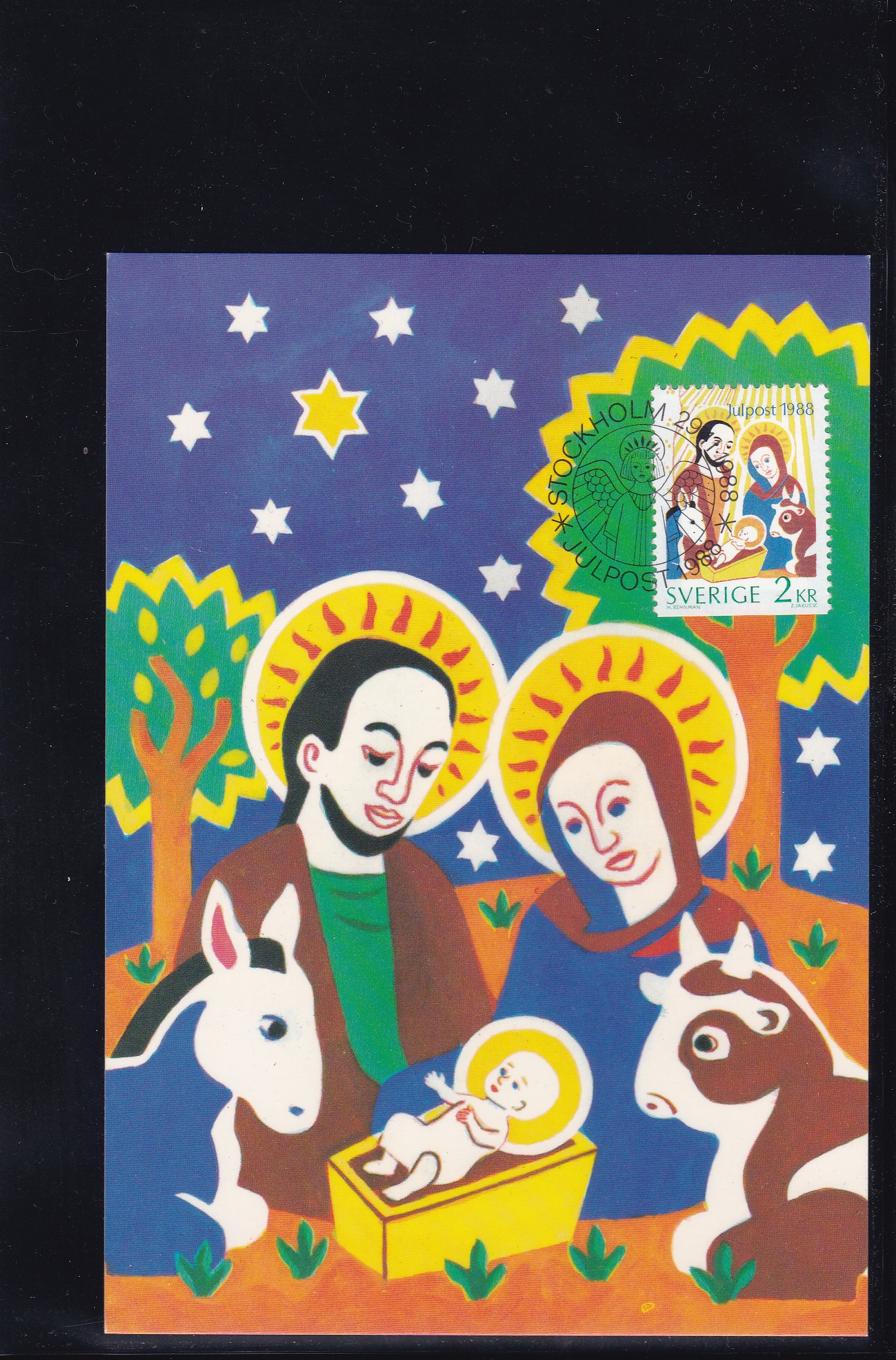Sverige 1988. Maxikort julefrimerke. Nr 45. AFA # 1471