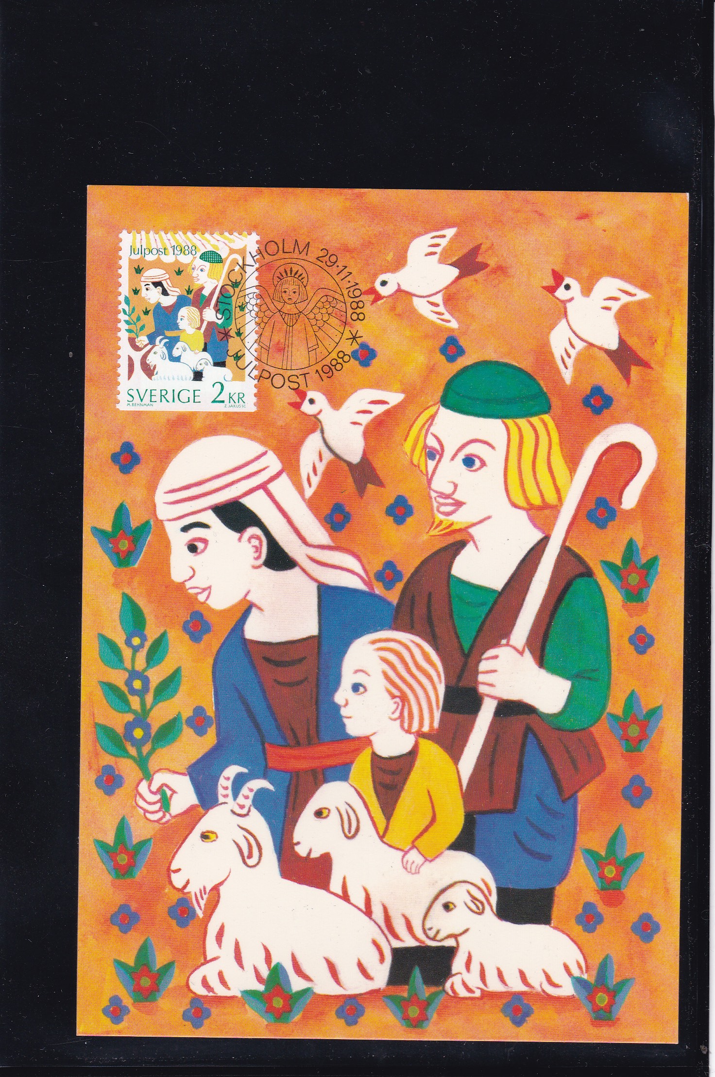 Sverige 1988. Maxikort julefrimerke. Nr 46. AFA # 1472