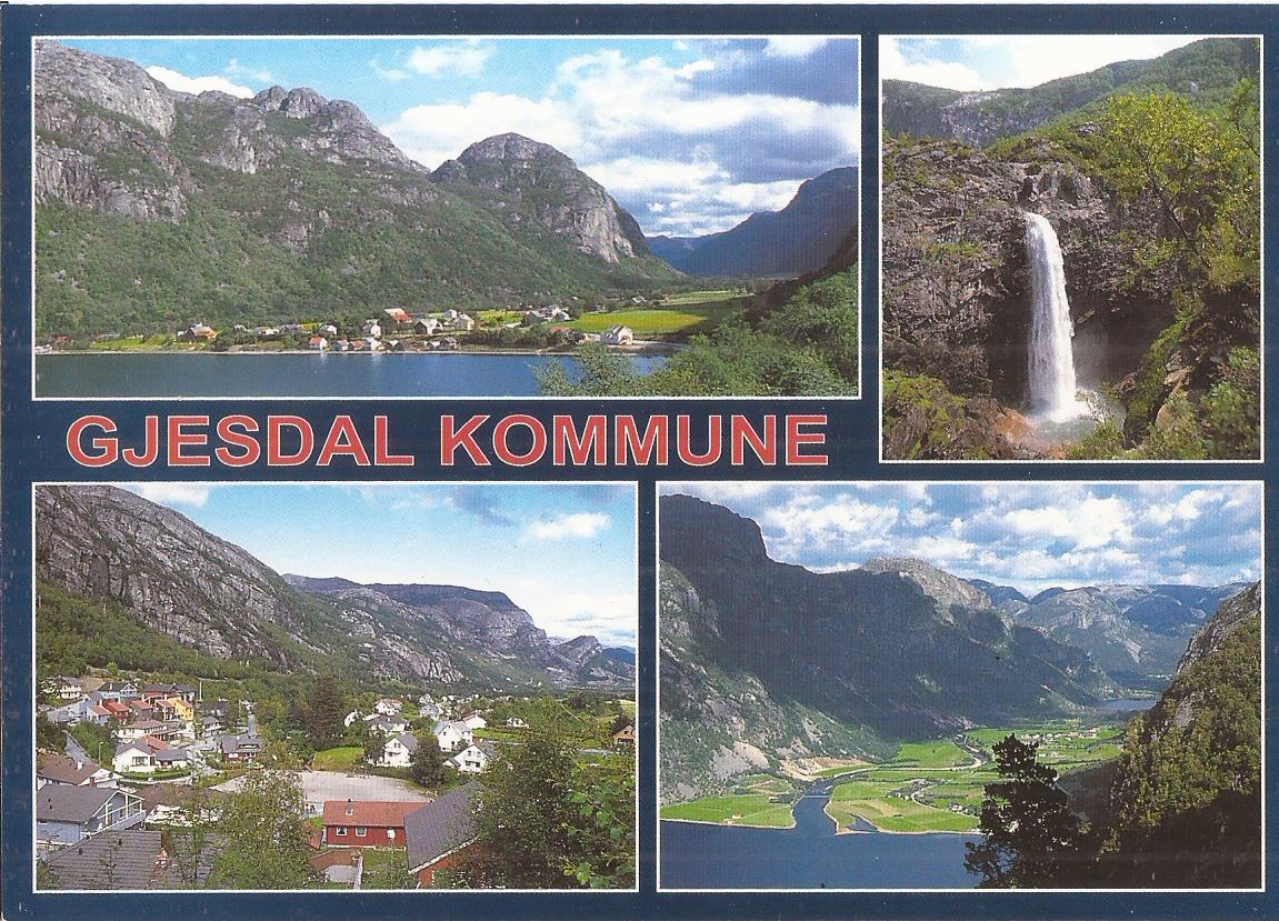 Postkort - Gjesdal kommune -