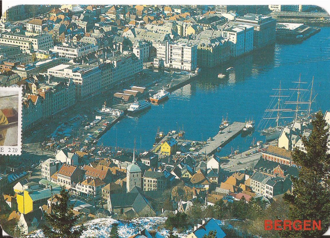 Postkort - Bergen -