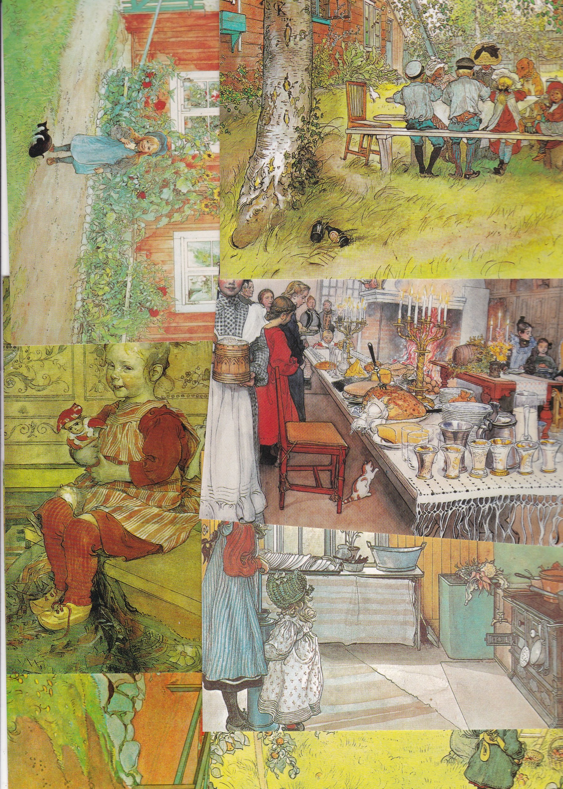 Carl Larsson: 9 forskjellige kort