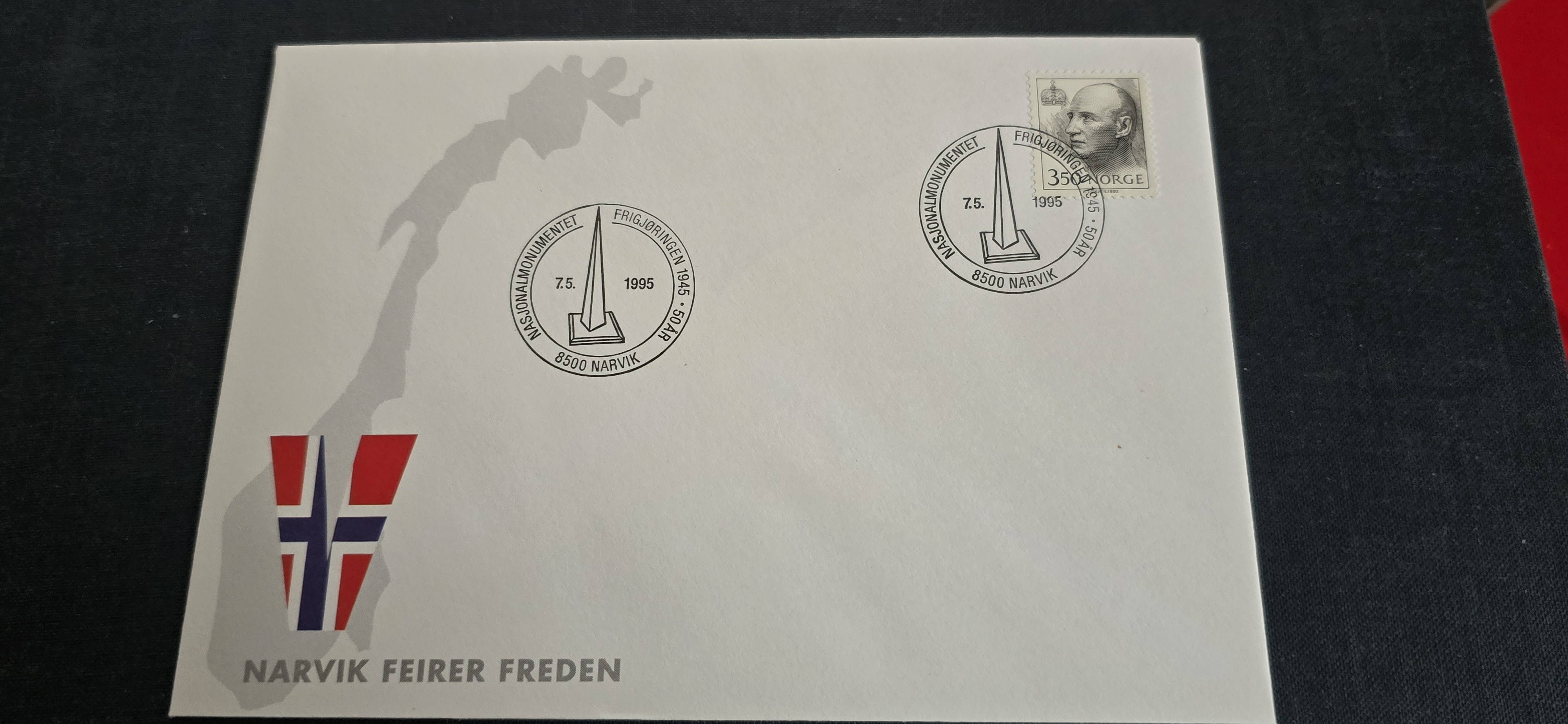NARVIK 7.5.1995 NASJONALMONUMENTET FRIGJØRINGEN BREV