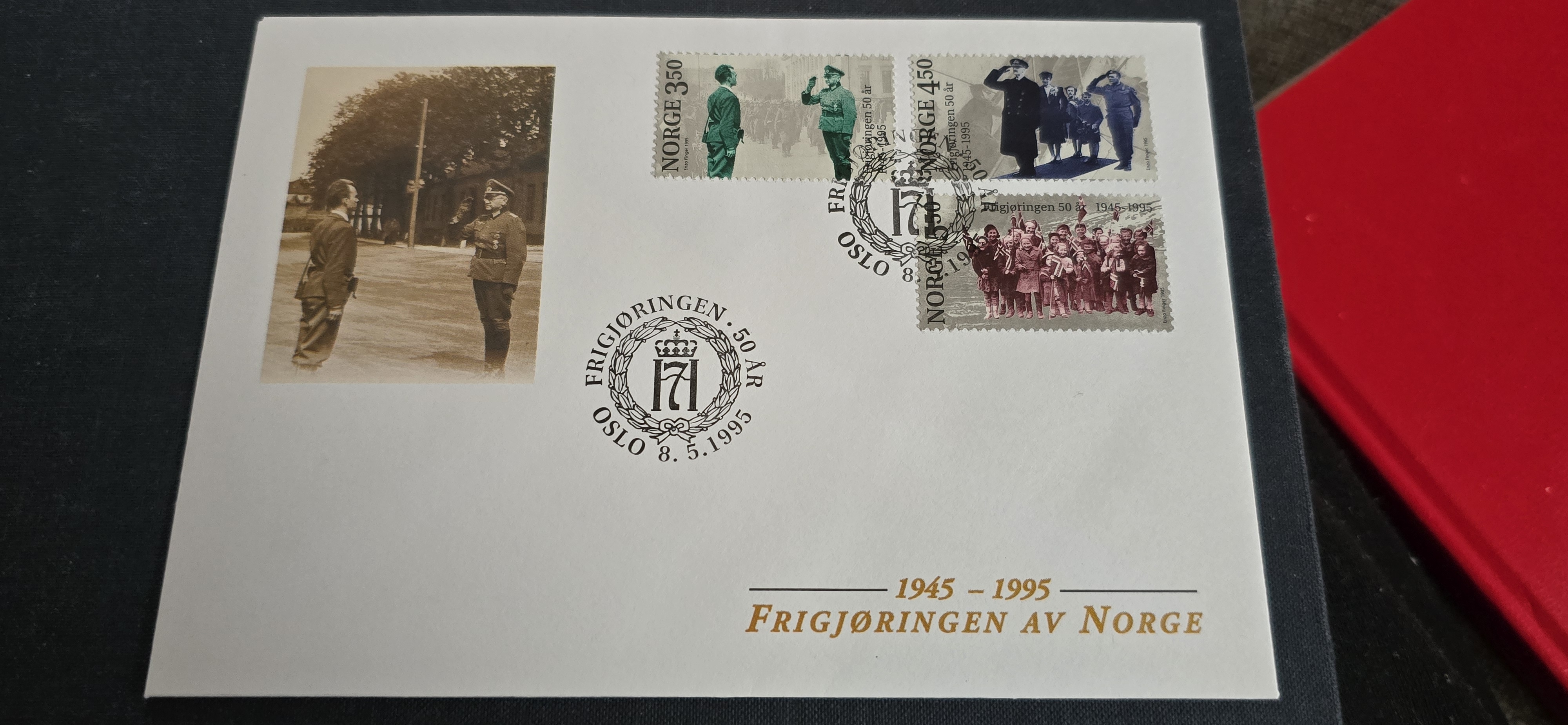 FRIGJØRINGEN 50ÅR OSLO 8.5.1995 FDC NK 1227-29