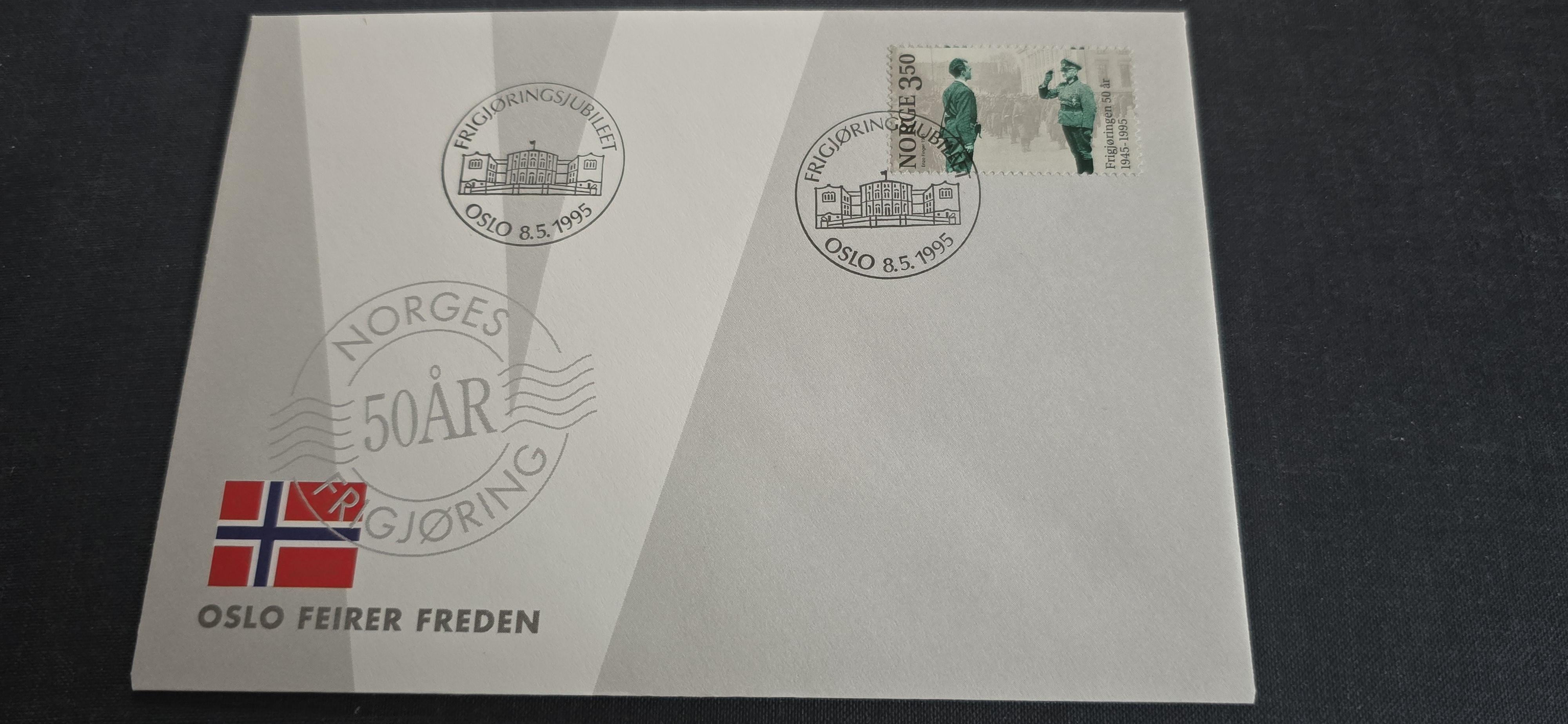 FRIGJØRINGSJUBILEET  OSLO 8.5.1995 FDC NK 1227