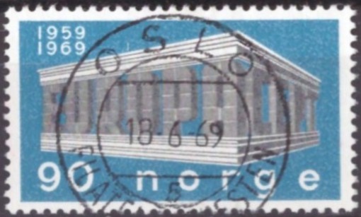 NK 627. PRAKT=OSLO FILATELITJENESTEN 18-6-69=