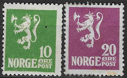 Norge NK 126-27* - verdi 160 NOK