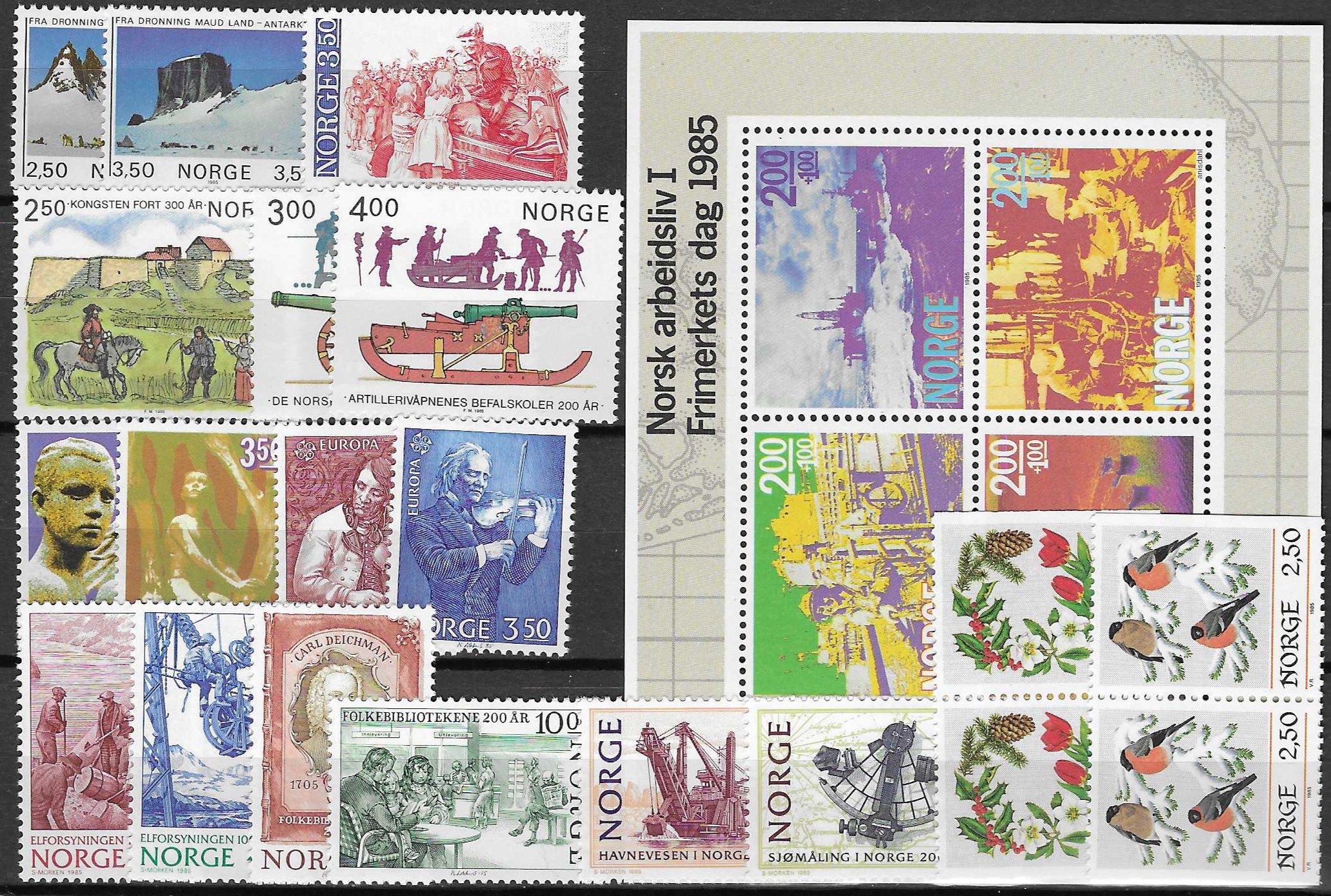 Norge 1985 postfrisk - verdi 320 NOK
