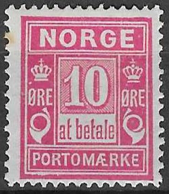 Norge Porto NK P3bY* - verdi 750 NOK