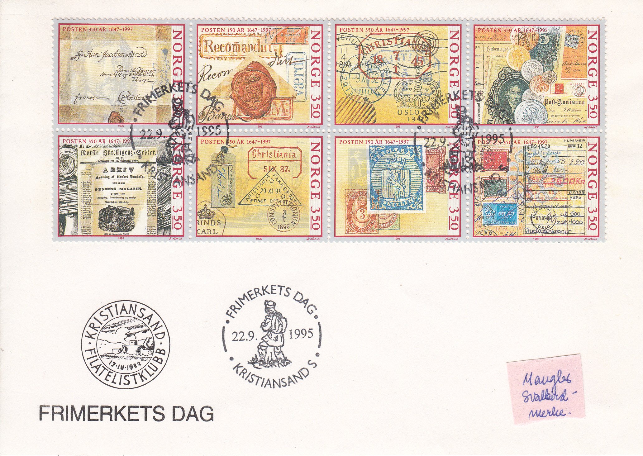 (186) Nk.nr.1238-1245  mangler Svalbardmerke