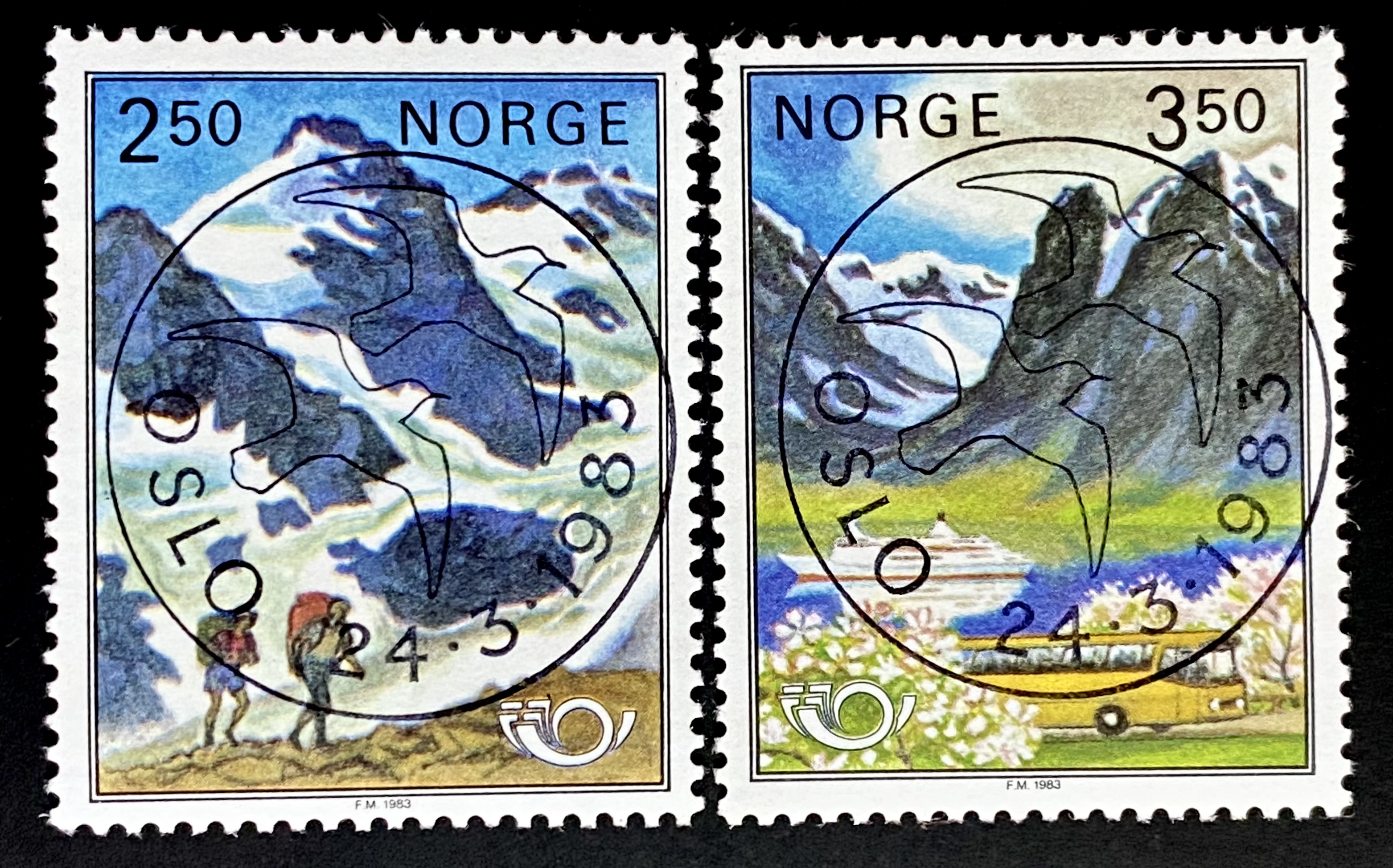 NK 929-930 Oslo 1.dag FD-Stempel