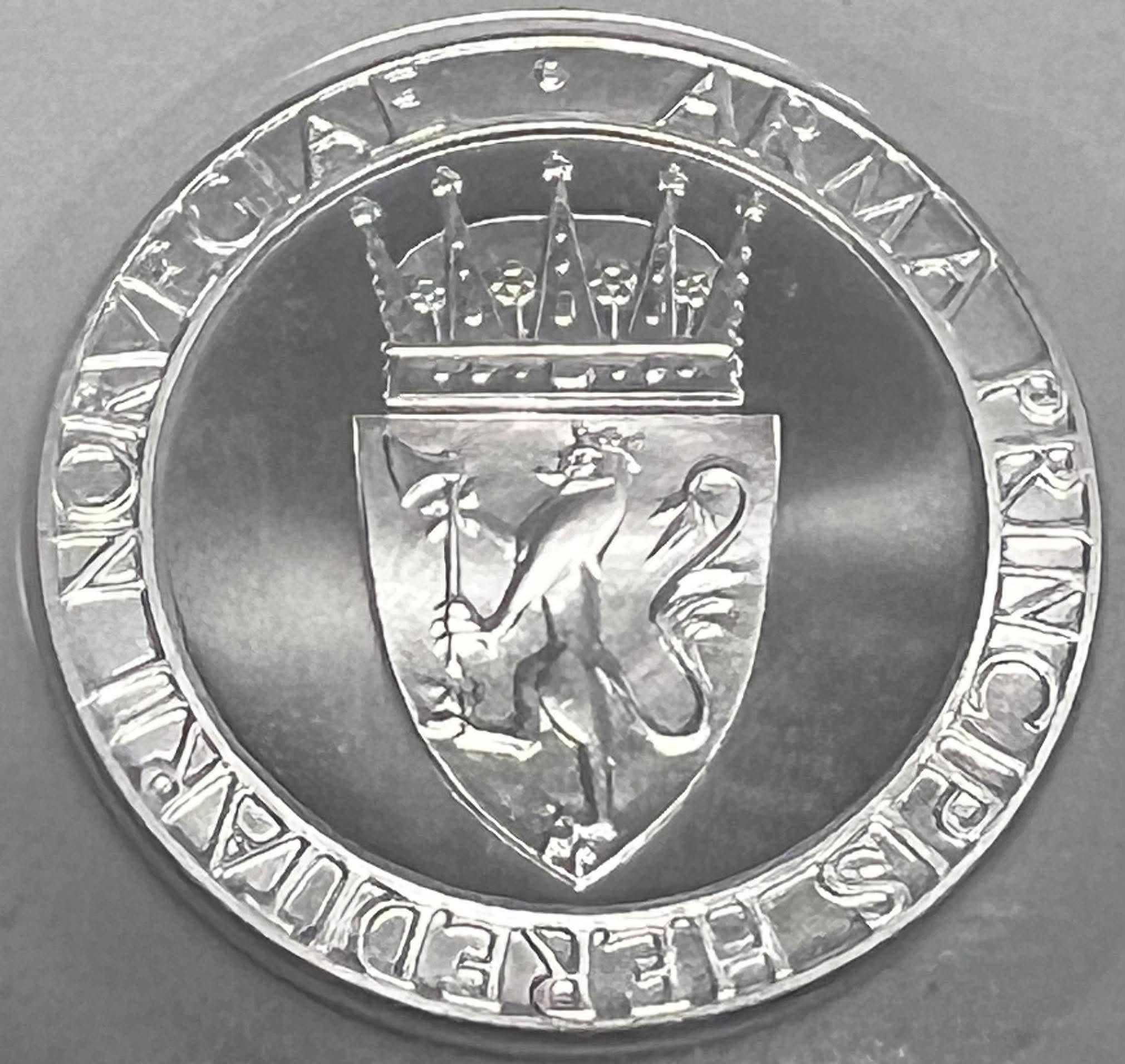 Medalje Kronprinsbryllup (netto 31,1 gram sølv)