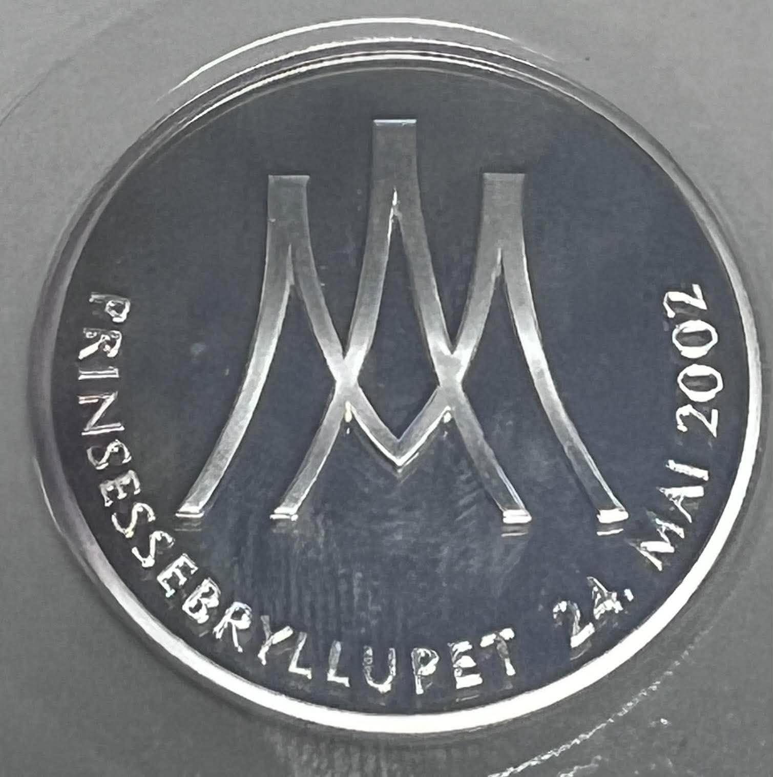 Medalje Prinsessebryllup (netto 20 gram sølv)